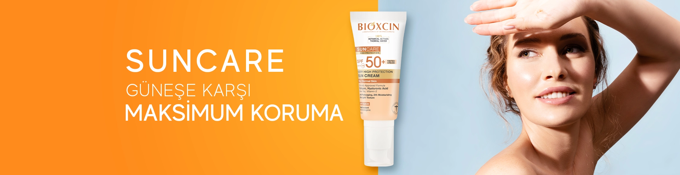 Normal ve Kuru Ciltler için Renkli Güneş Kremi 50+ SPF